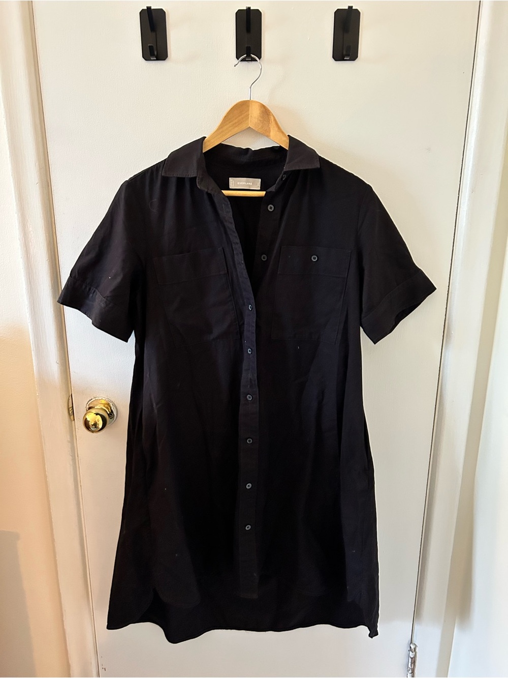 Everlane Black Shirt Dress Size Small
